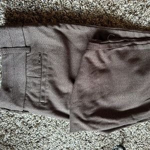 New York and Company 7th Avenue Women's Brown Herringbone Dress Pants Size 8